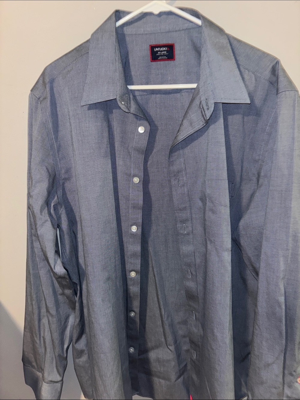 UNTUCKit Men's Long Sleeve Button-Down Shirt - Light Blue